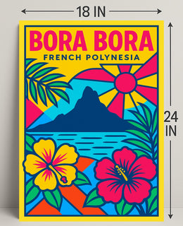 Bora Bora French Polynesia Poster PosterGoat