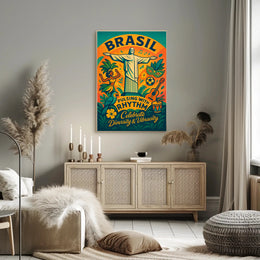 Celebrate Brazil's Vibrant Culture Poster