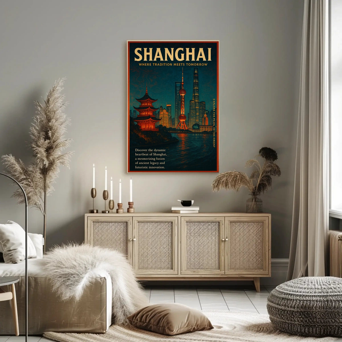 Shanghai Where Tradition Meets Tomorrow Poster