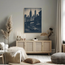 New York City Skyline Art Poster