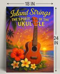 Island Strings - The Spirit of the Ukulele Poster PosterGoat