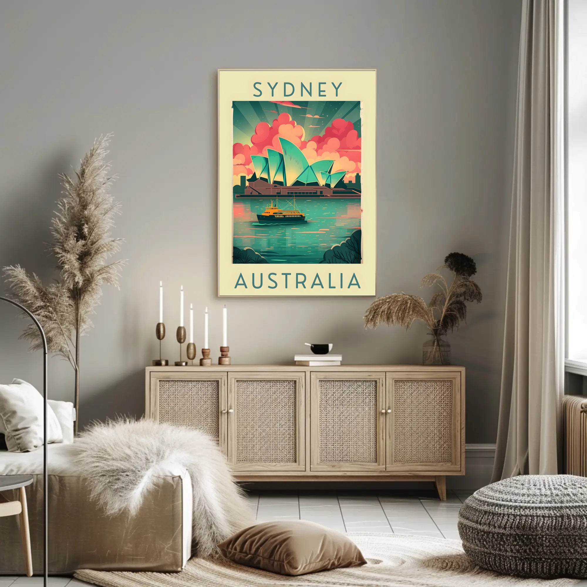 Sydney Opera House Artistic Poster - Travel Poster