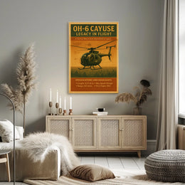 OH-6 Cayuse Legacy in Flight Poster