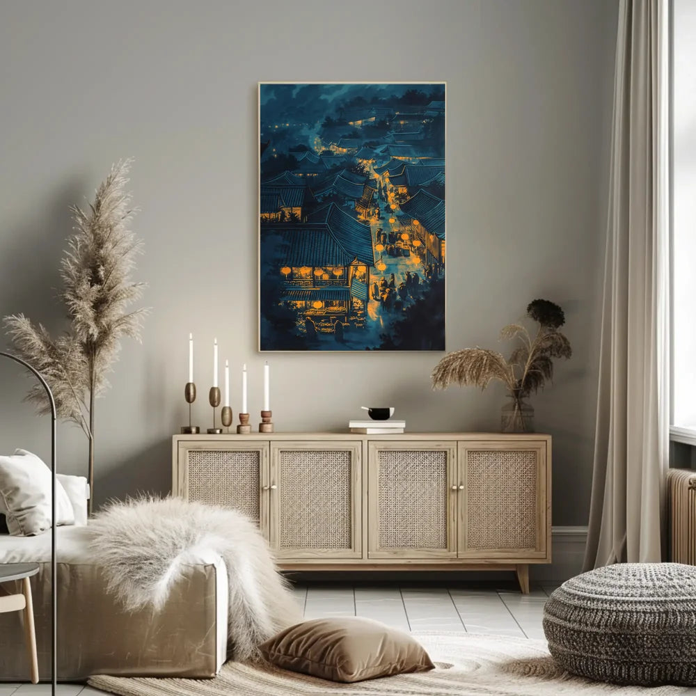 Abstract Mythological Landscape Art Poster
