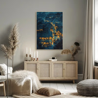 Abstract Mythological Landscape Art Poster