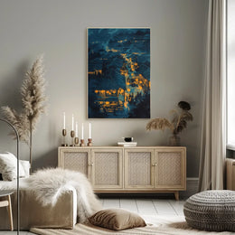 Abstract Mythological Landscape Art Poster
