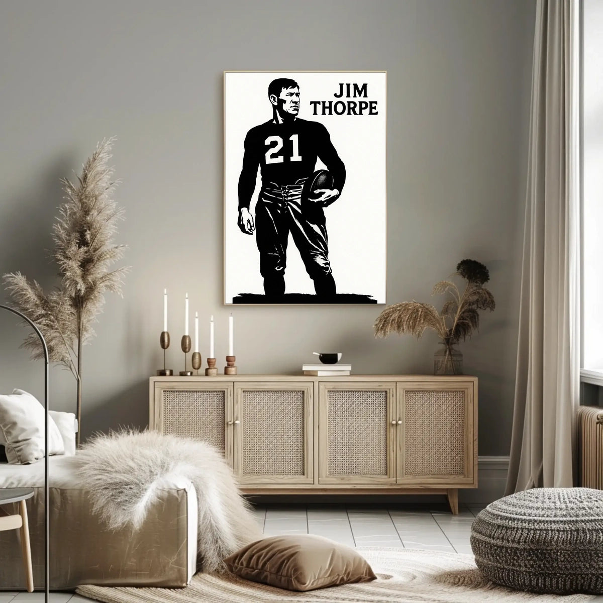 Jim Thorpe Legendary Athlete Poster