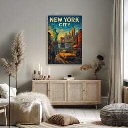 New York City Iconic Landmarks Poster