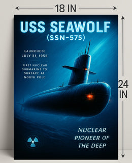 USS Seawolf Nuclear Pioneer Poster PosterGoat