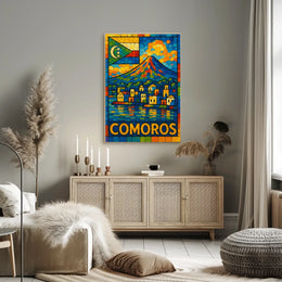 Comoros Vibrant Island Mosaic Poster