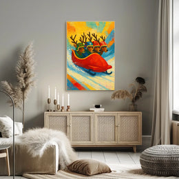 Reindeer Bobsled Adventure Poster