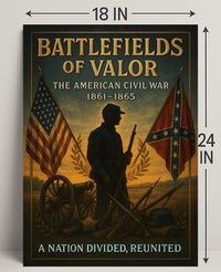 Battlefields of Valor The American Civil War Poster PosterGoat