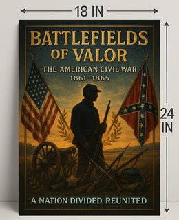 Battlefields of Valor The American Civil War Poster PosterGoat