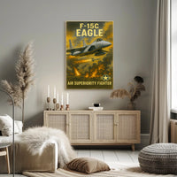 F-15C Eagle Air Superiority Fighter Poster PosterGoat