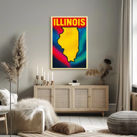 Vibrant Illinois Poster