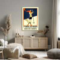Winter Sports In Sainte-Croix Poster