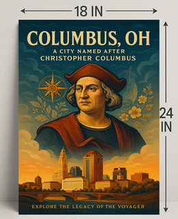 Columbus OH Tribute Poster Wall Art Print PosterGoat