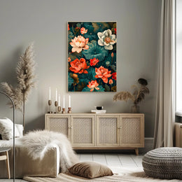 Lotus Blossom Symphony Wall Art Print