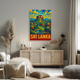 Sri Lanka Vibrant Landscape Poster