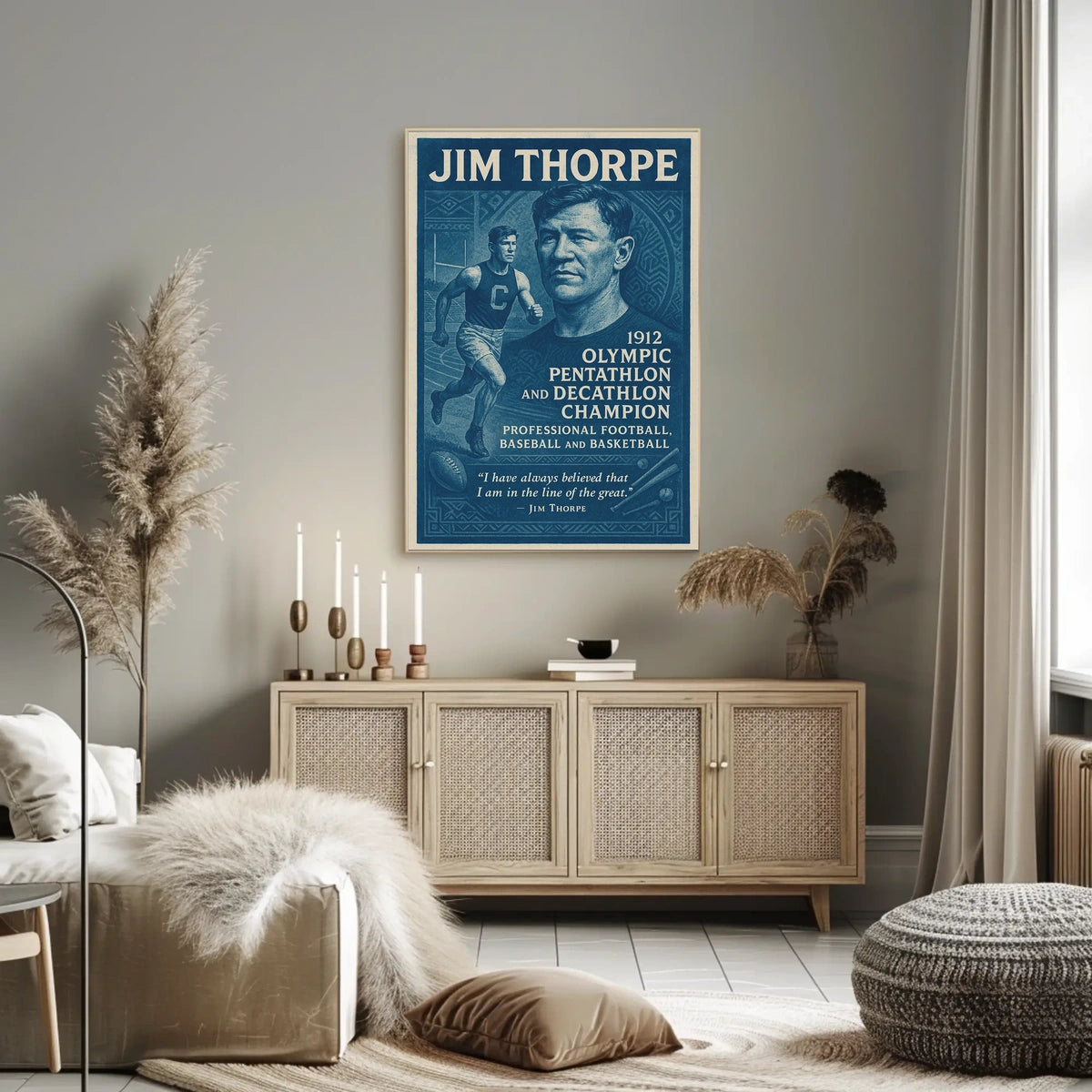 Celebrating a Legend Jim Thorpe Poster