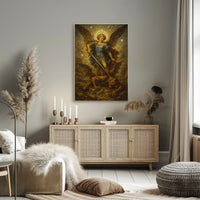 Archangel Michael Defeating The Devil Poster