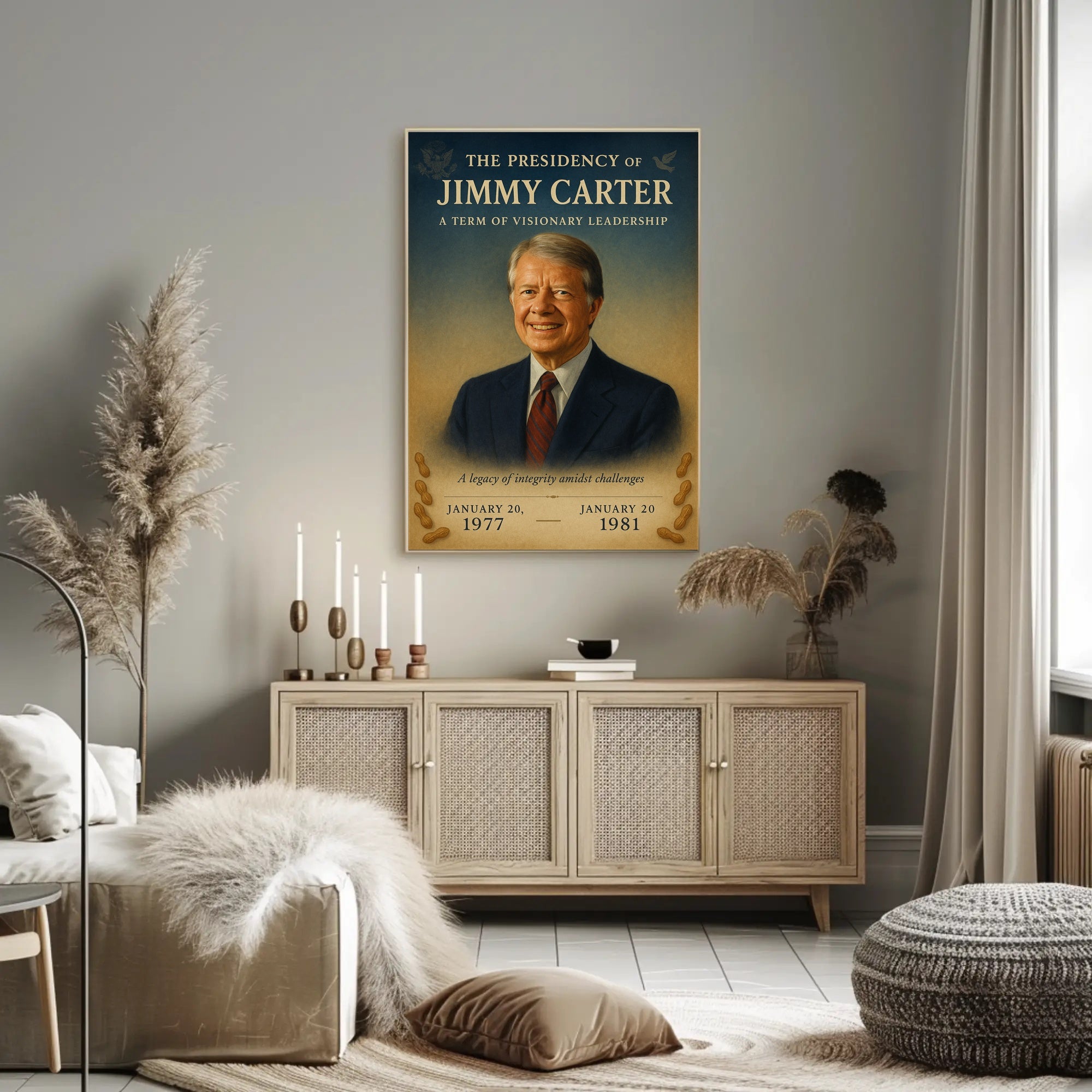 Jimmy Carter Presidential Tribute Photo Tribute Poster PosterGoat