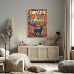 OregonS Vibrant Wilderness Poster