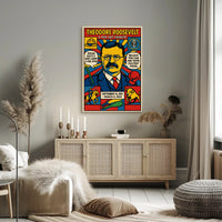 Theodore Roosevelt A Pop Art Tribute Poster PosterGoat