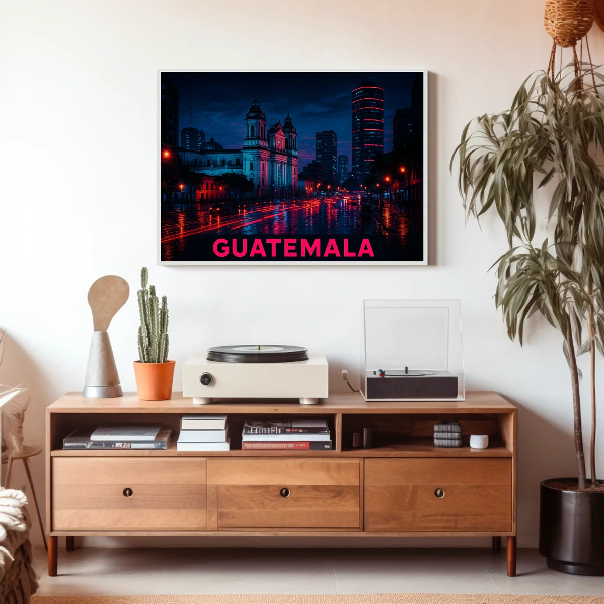 Nightscape of Guatemala City Poster