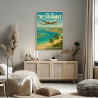 Fly to the Bahamas with Pan American World Airways Poster