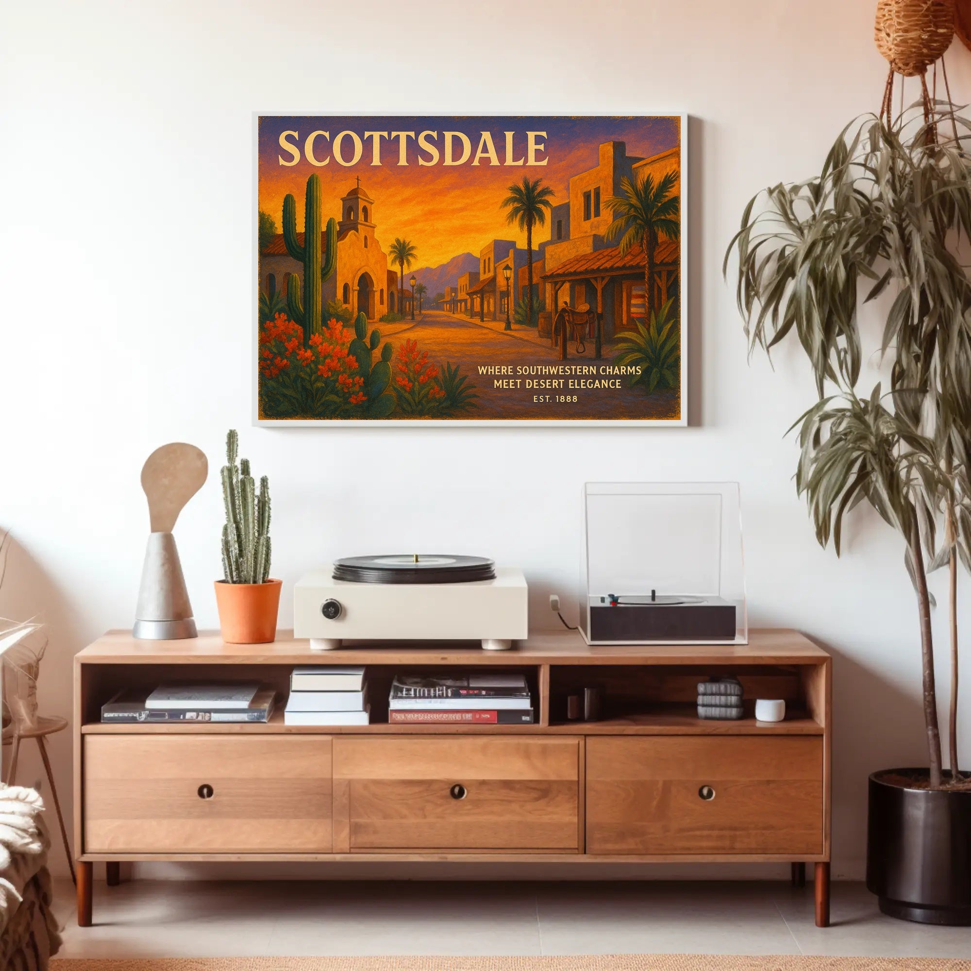 Scottsdale Southwestern Charms Travel Poster