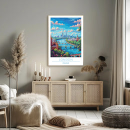 Scenic London Skyline Poster