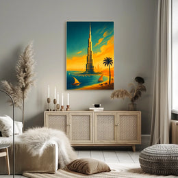 Towering Oasis Poster