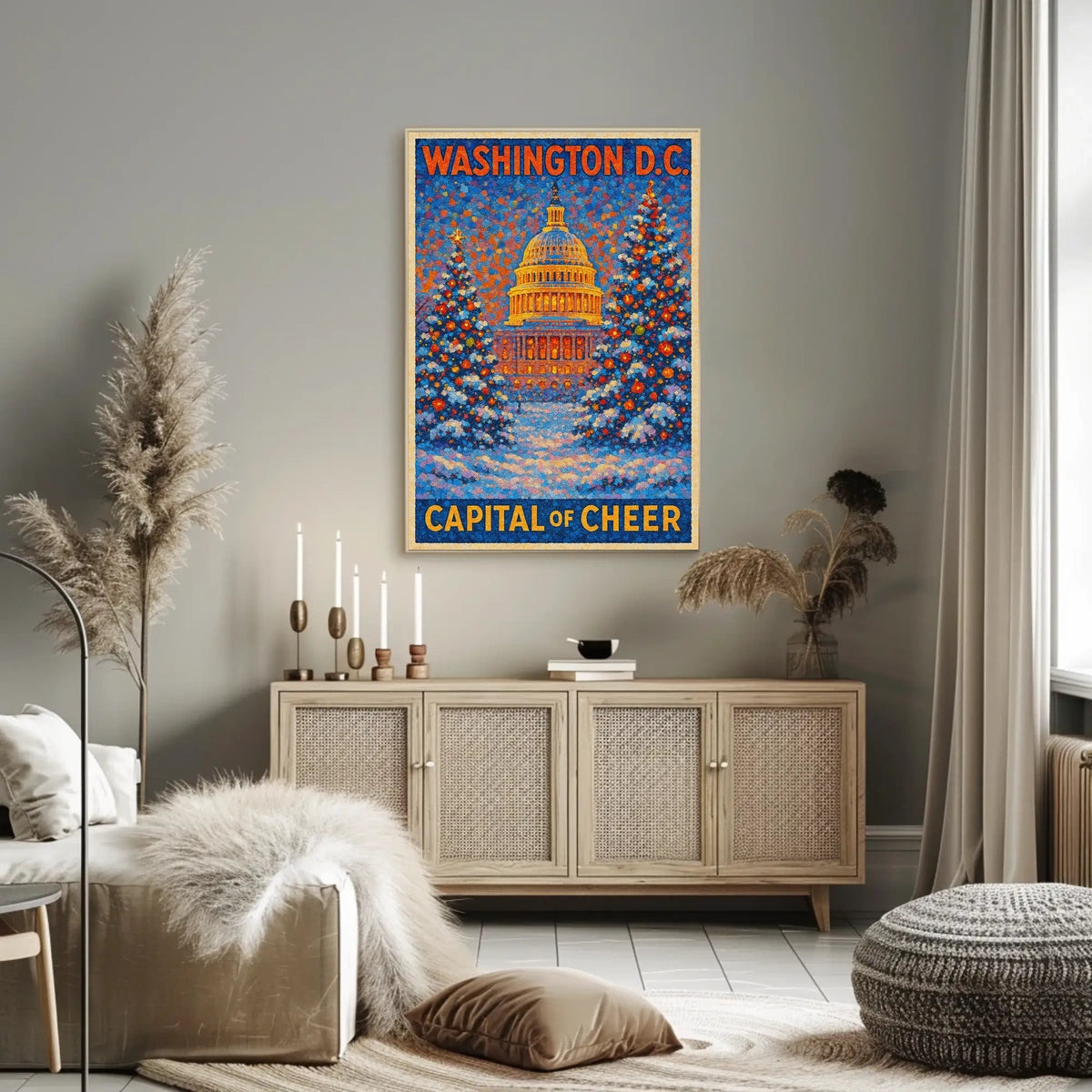 Capital Of Cheer In Washington DC Landscape Poster