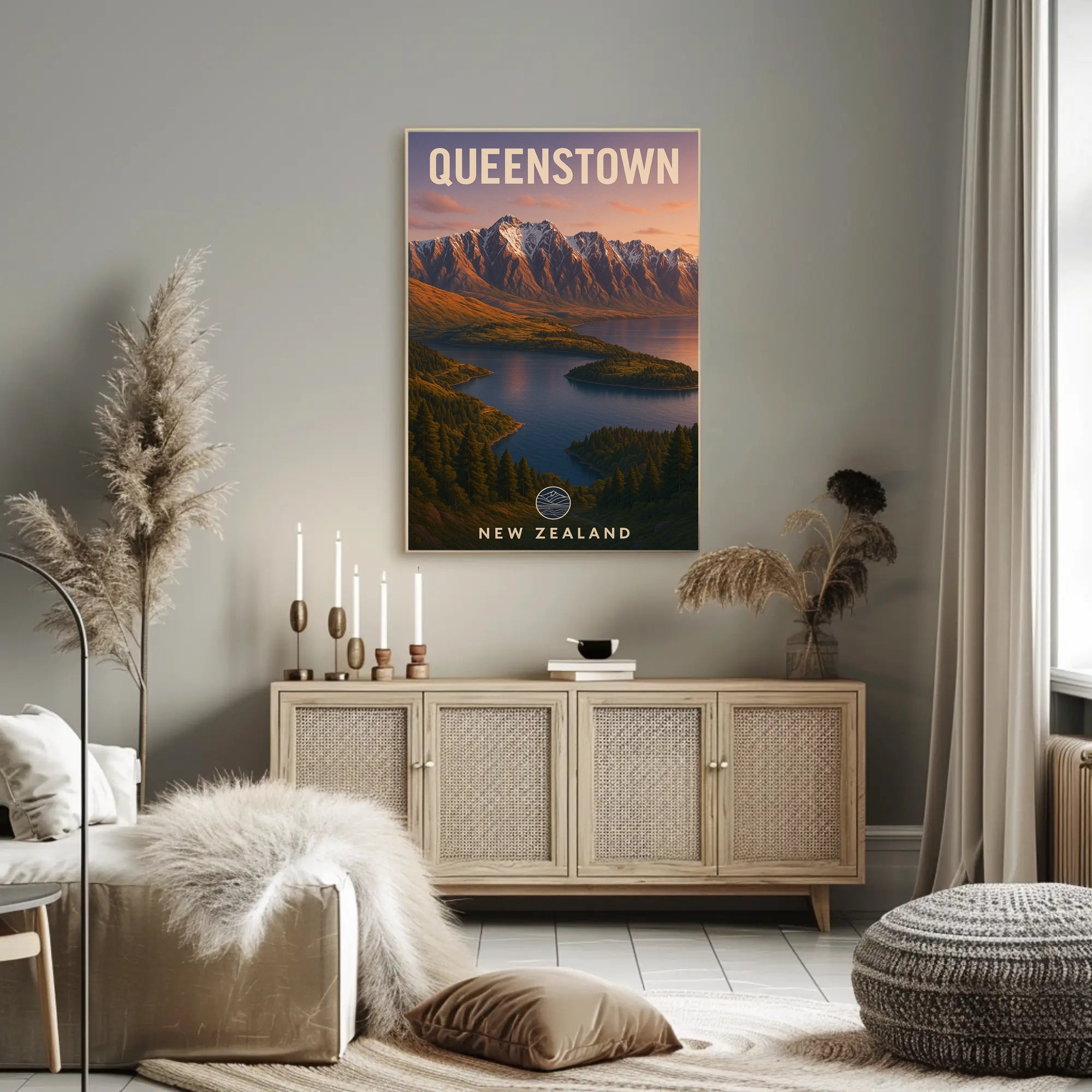 Queenstown, New Zealand Poster PosterGoat