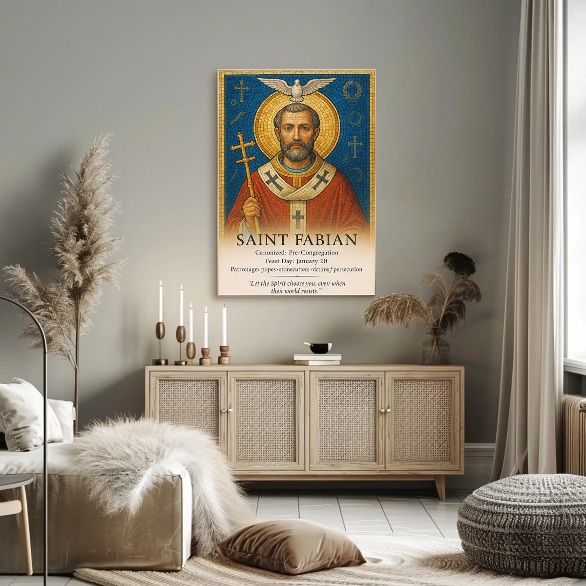 Saint Fabian Poster