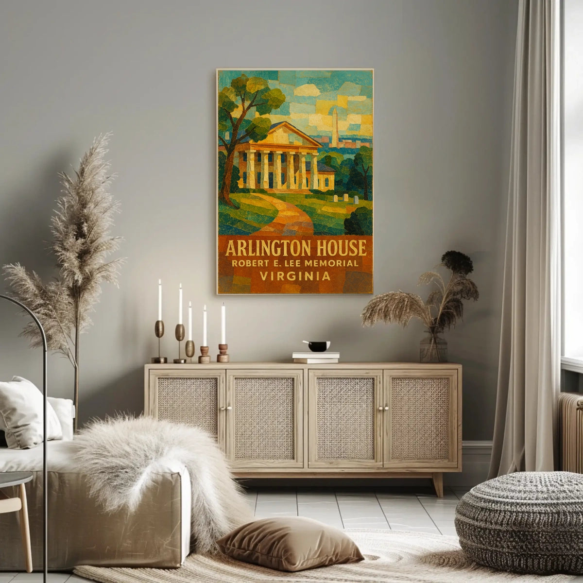 Arlington House Robert E. Lee Memorial Poster