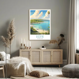 Biscayne Tranquil Shores Travel Poster Print