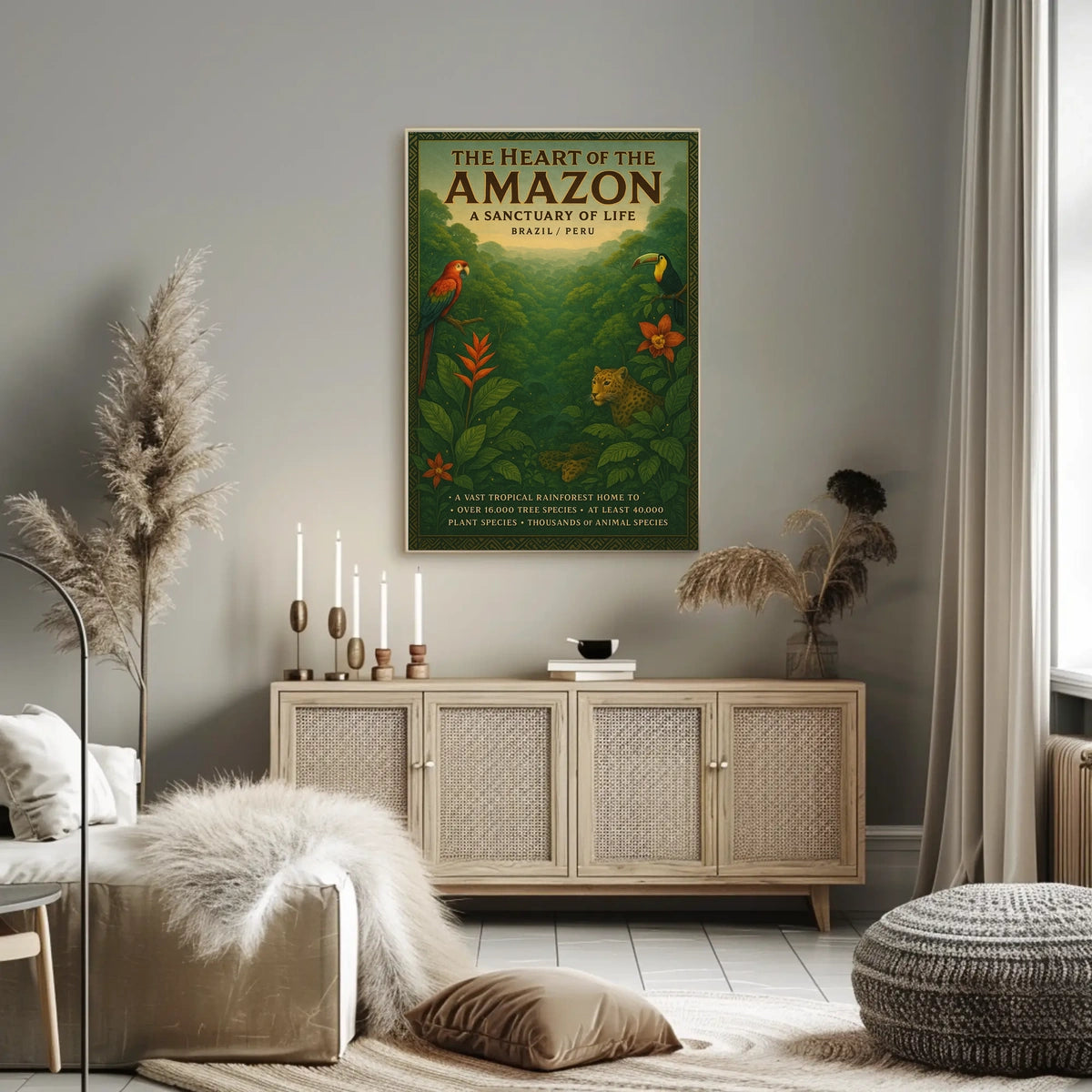 The Heart of the Amazon A Sanctuary of Life Poster