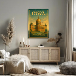 Welcome to Iowa The Heart of the Midwest Poster