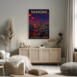 Shanghai City of Lights Legends Poster