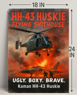 Kaman HH-43 Huskie Ugly. Boxy. Brave Poster PosterGoat