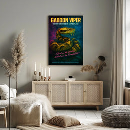 Gaboon Viper Natures Master of Camouflage Poster