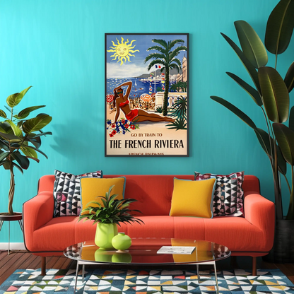 The French Riviera SNCF Travel Poster (1955)