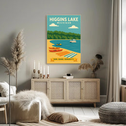 Higgins Lake Serenity Travel Poster