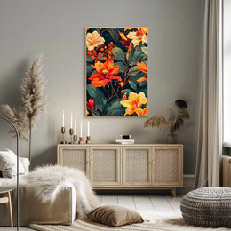Vibrant Floral Symphony Wall Art Print