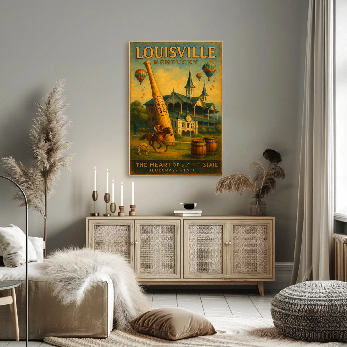 Louisville, Kentucky The Heart of the Bluegrass State Poster