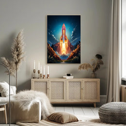 Rocket Launch Adventure Poster