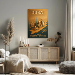 Dubai's Architectural Harmony: Urban or Cityscape Poster