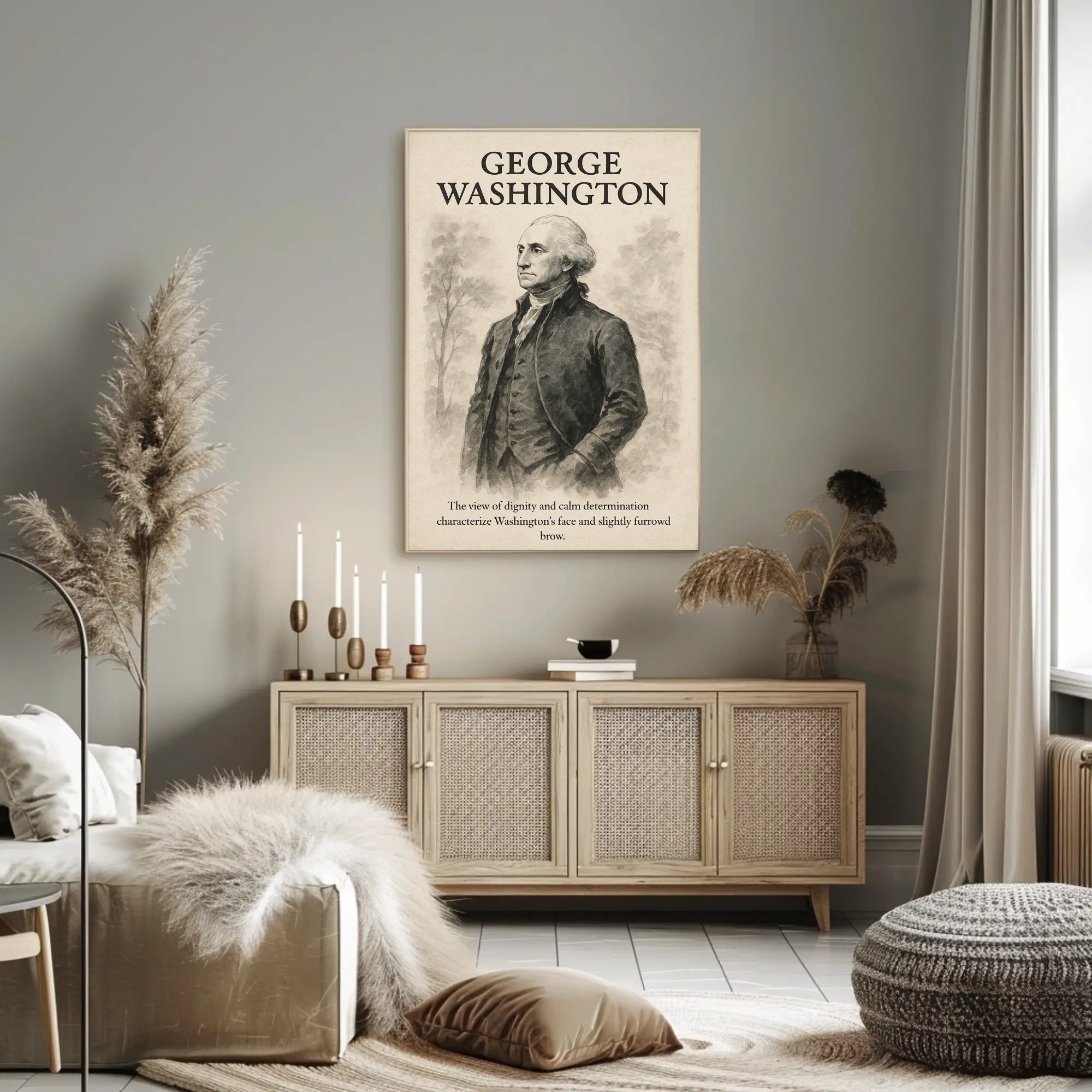 George Washington Vintage Presidential Historical Poster PosterGoat